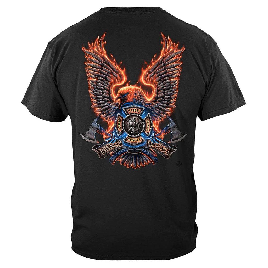 United States Volunteer Fire Eagle Premium Long Sleeve - Military Republic