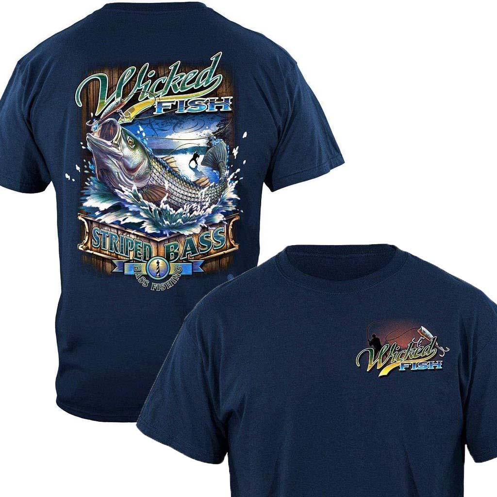 Wicked Fish Striped Bass T-Shirt – Military Republic
