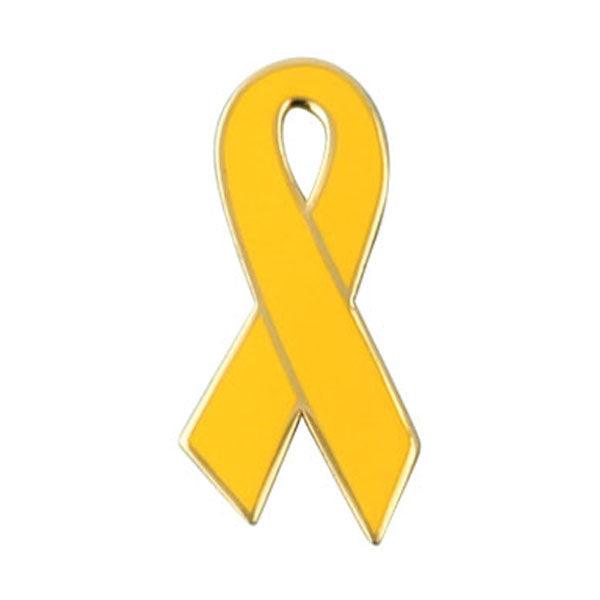 Yellow Ribbon Veteran Lapel Pin 1/2 x 1" - Military Republic