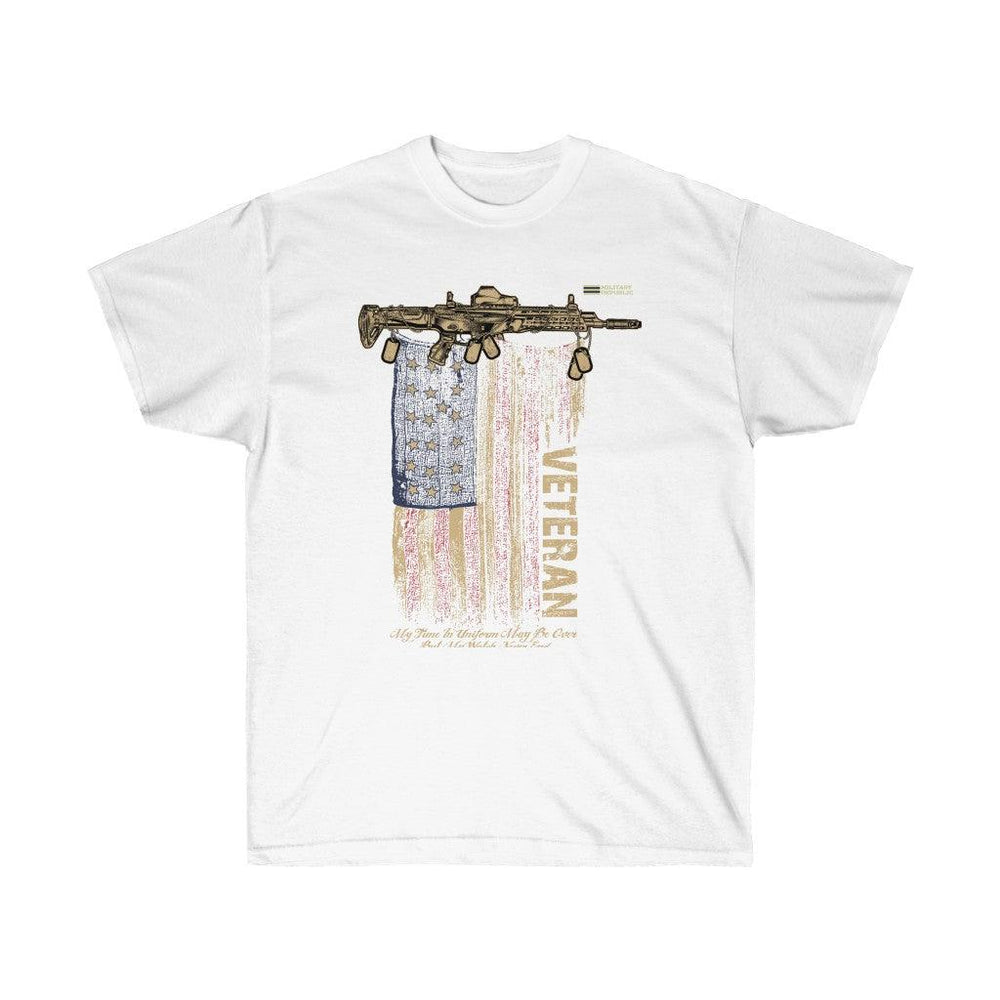 Veteran Distressed Flag T-shirt - Military Republic