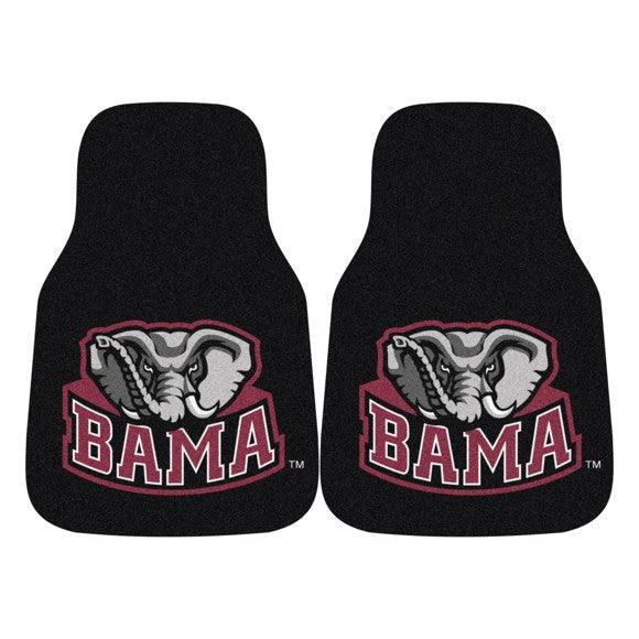 Alabama 2Pk Carpet Car Mat Set - Black - Military Republic