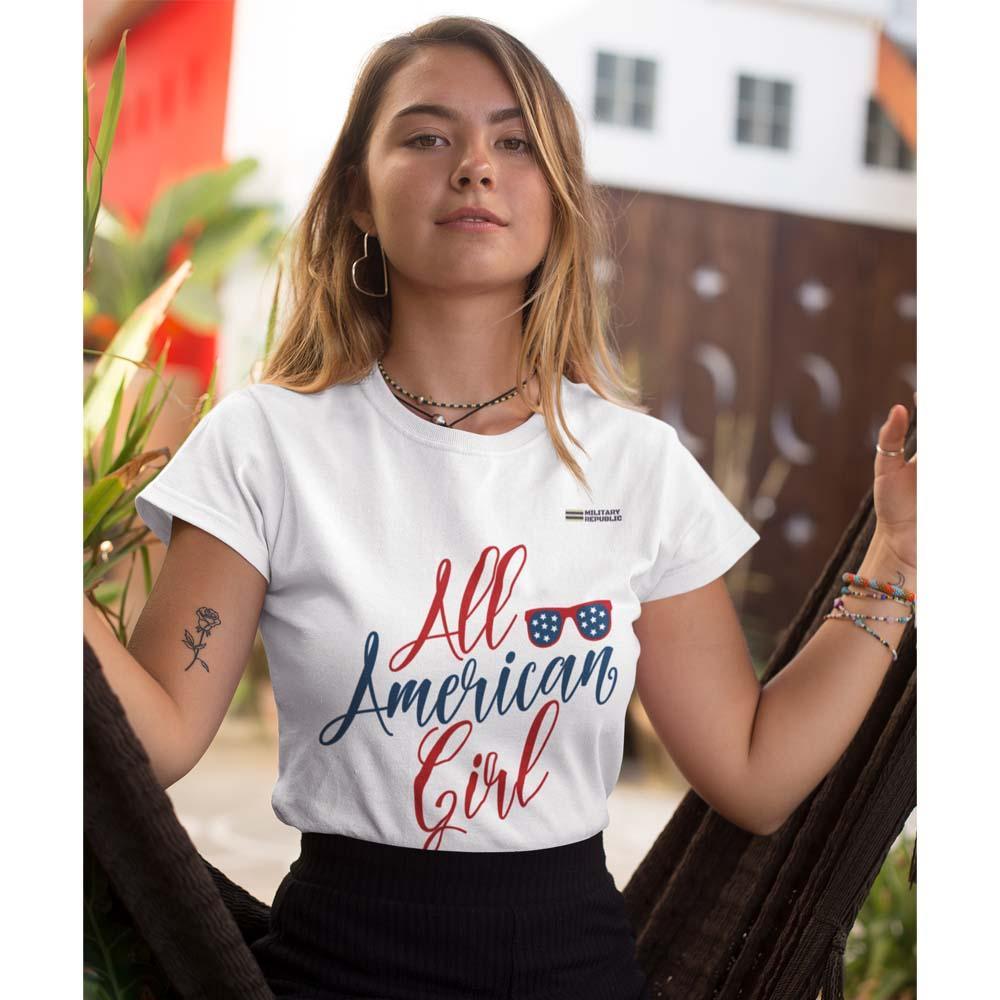 All American Girl T-shirt - Military Republic