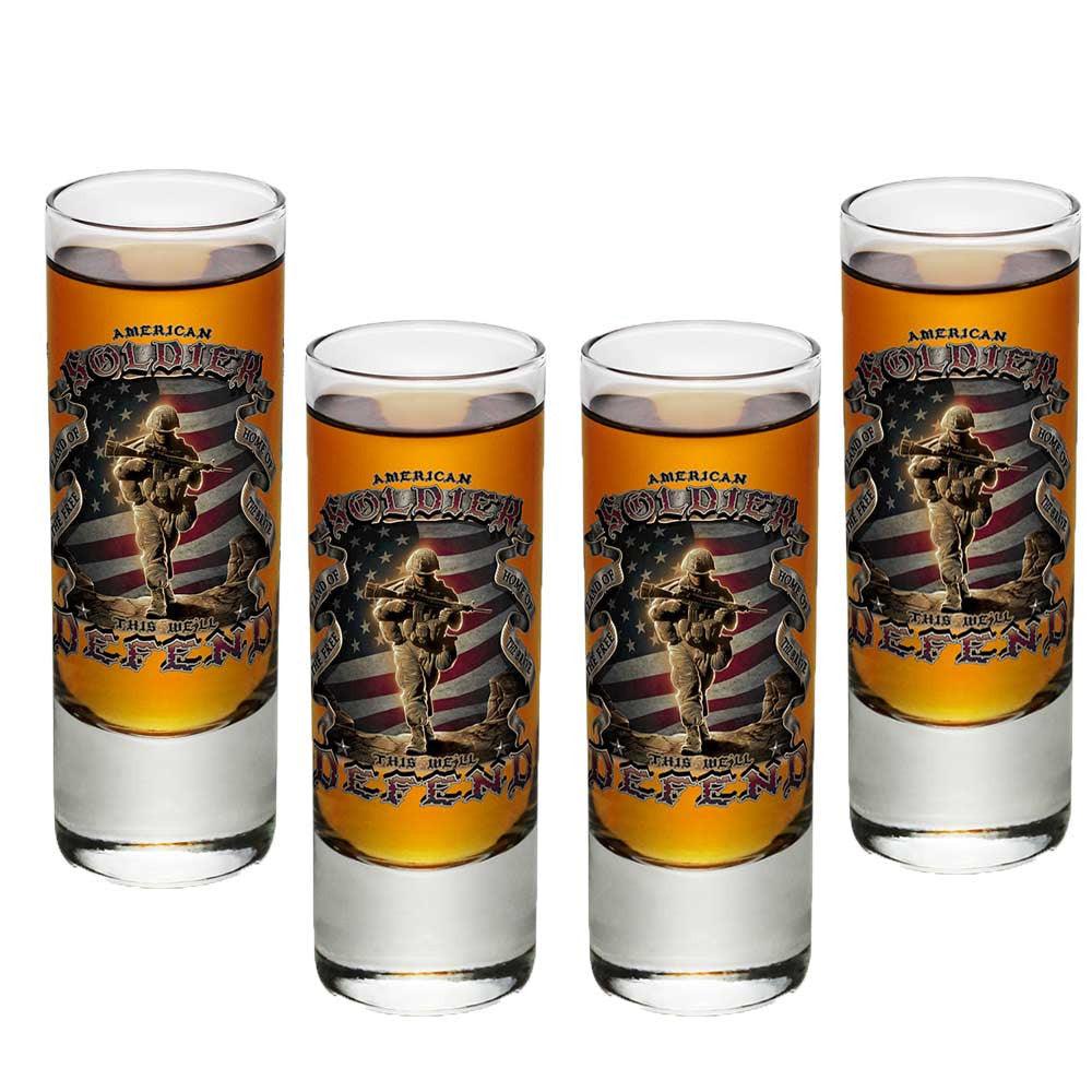 American Soldier Shot Glasses-Military Republic