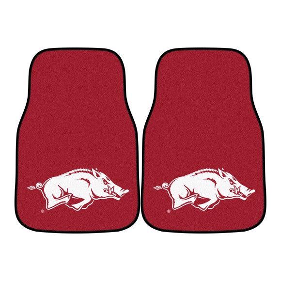 University of Arkansas 2Pk Carpet Car Mat Set - Military Republic