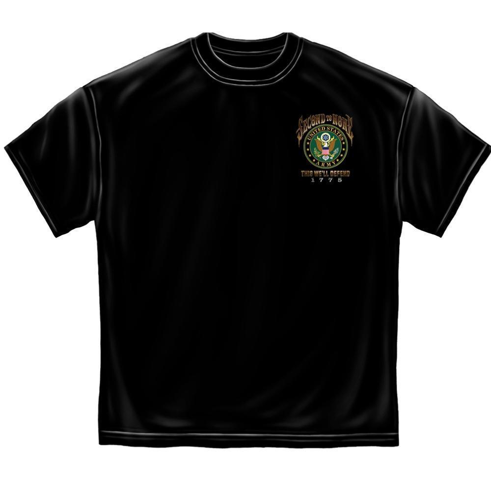 Army Second To None T-Shirt with Army Insignia - Military Republic