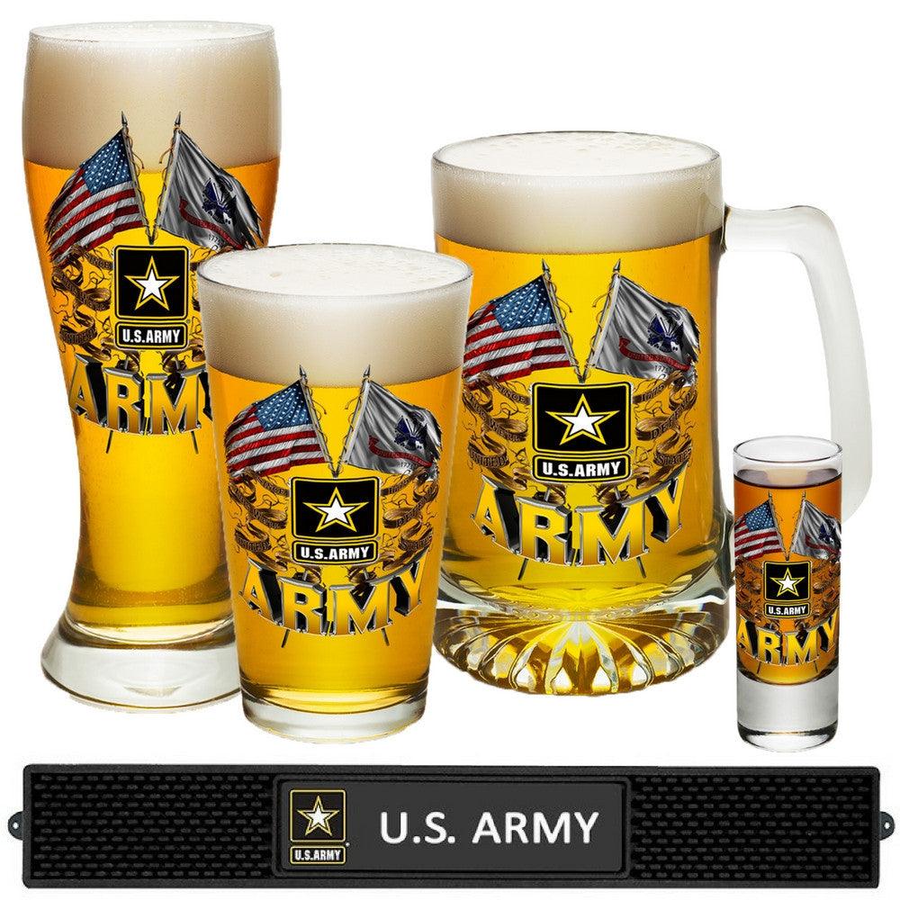 Army Star Drinks Mat-Military Republic