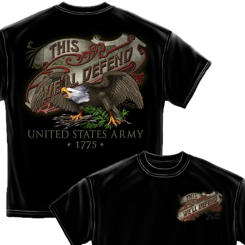 Army This We'll Defend T Shirt-Military Republic