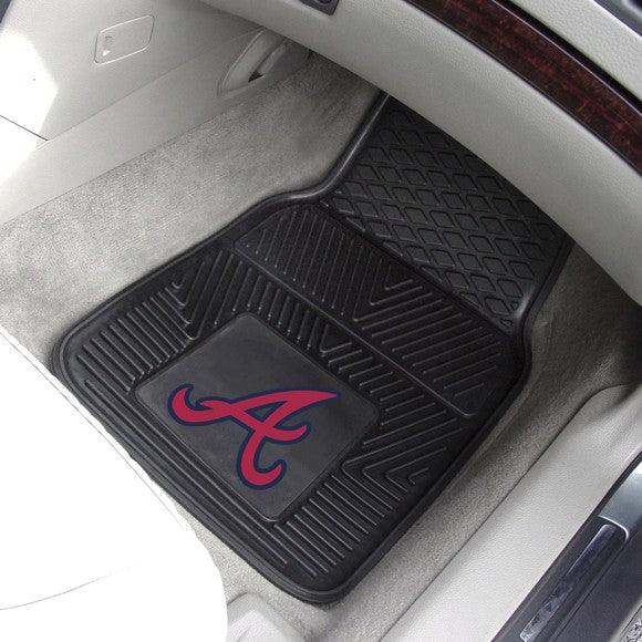 Atlanta Braves 2pk Heavy Duty Vinyl Car Mat Set - Military Republic