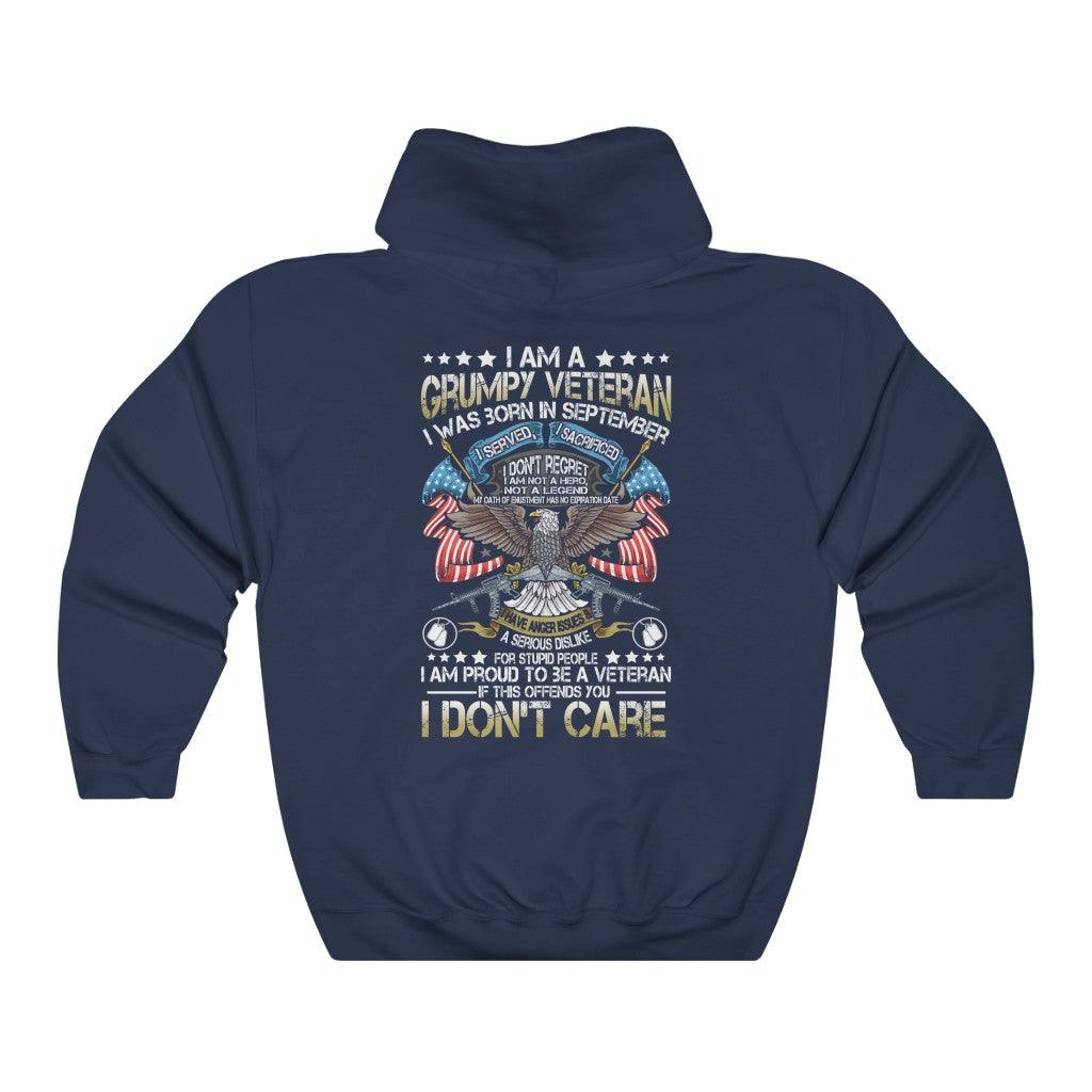 I Am Proud To Be A Grumpy Veteran Hoodie - Military Republic