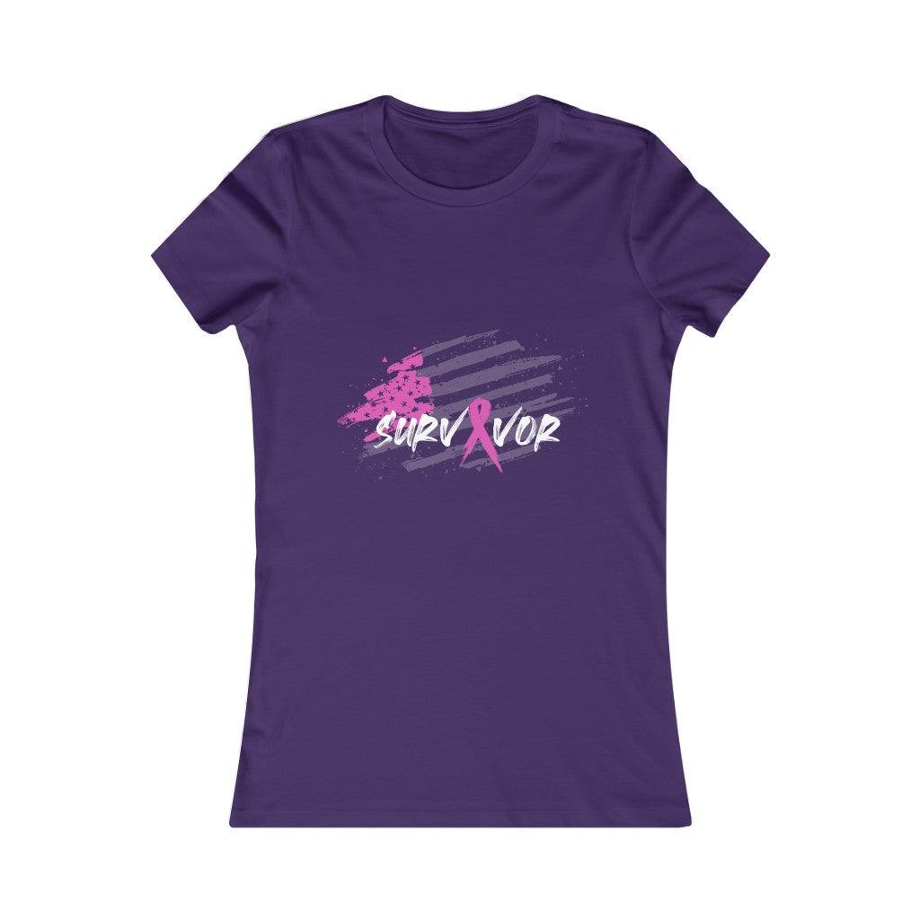 Breast Cancer I Survive T-shirt - Military Republic