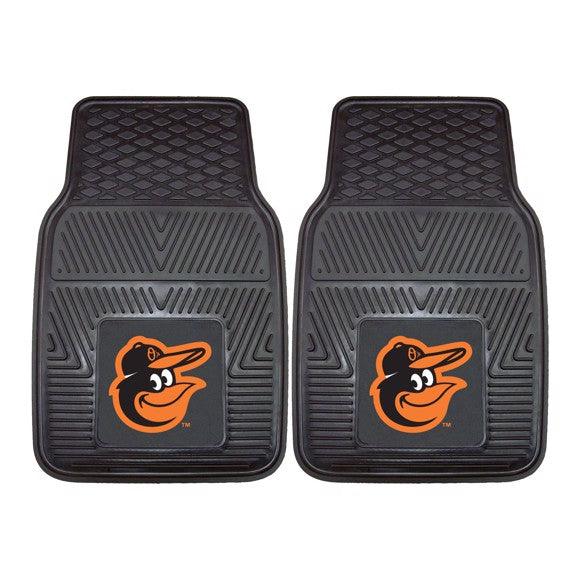 Baltimore Orioles 2pk Heavy Duty Vinyl Car Mat Set - Military Republic