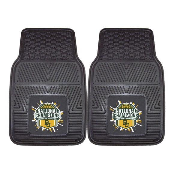 Baylor University NCAA Basketball 2021 Championship 2pk Heavy Duty Vinyl Car Mat Set - Military Republic