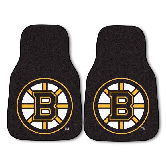 Boston Bruins 2Pk Carpet Car Mat Set - Military Republic