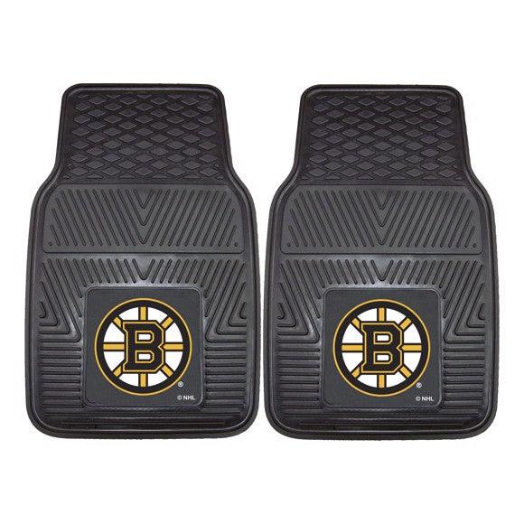 Boston Bruins 2pk Heavy Duty Vinyl Car Mat Set - Military Republic