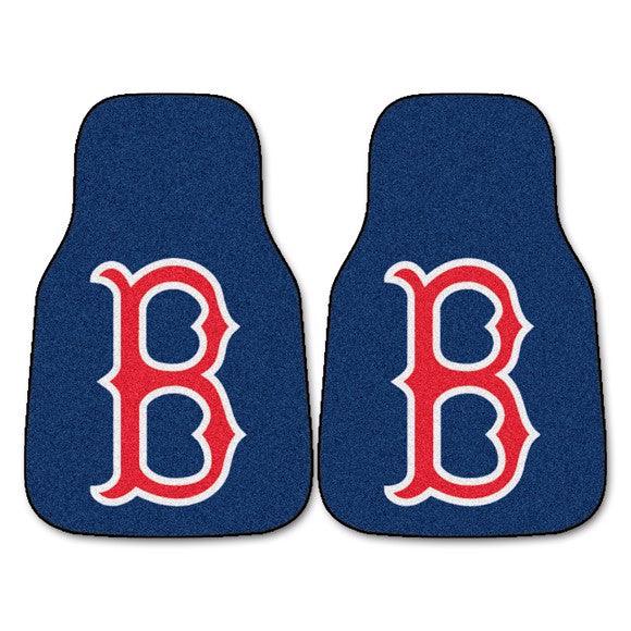 Boston Red Sox 2Pk Carpet Car Mat Set - B Logo - Military Republic