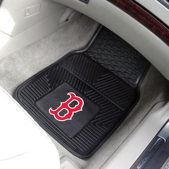 Boston Red Sox 2pk Heavy Duty Vinyl Car Mat Set - Military Republic