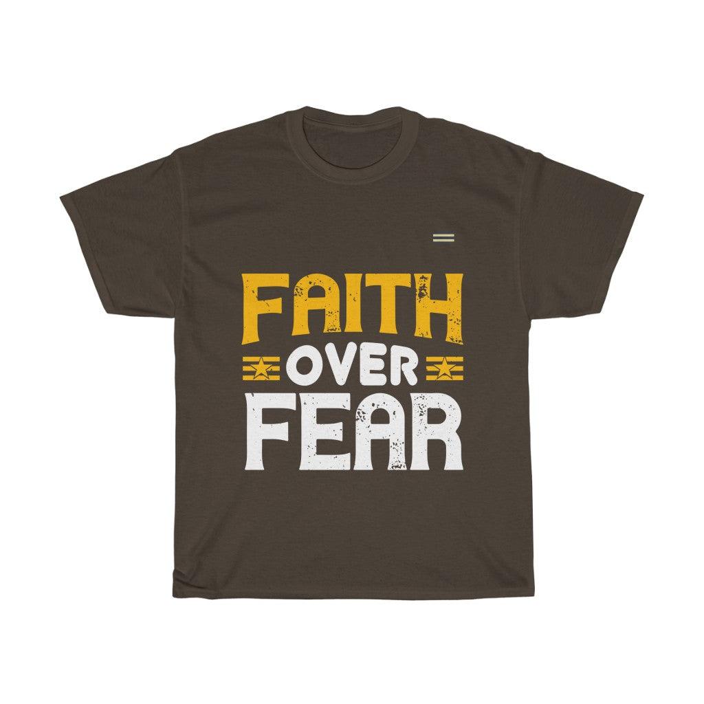 Faith Over Fear Motivational Unisex T-shirt - Military Republic