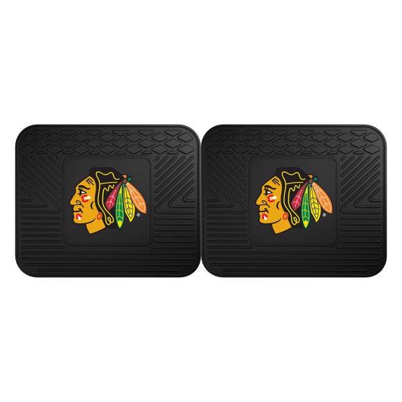 Chicago Blackhawks 2pk Heavy Duty Vinyl Car Mat Set - Military Republic