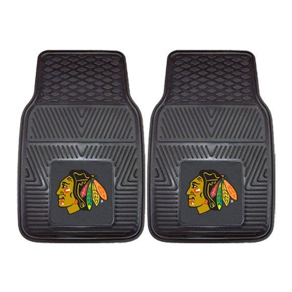 Chicago Blackhawks 2pk Heavy Duty Vinyl Car Mat Set - Military Republic