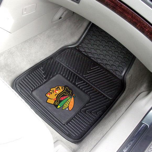 Chicago Blackhawks 2pk Heavy Duty Vinyl Car Mat Set - Military Republic