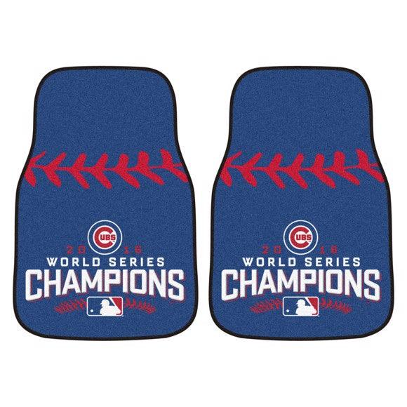 Chicago Cubs 2016 World Series Champions 2Pk Carpet Car Mat Set - Military Republic