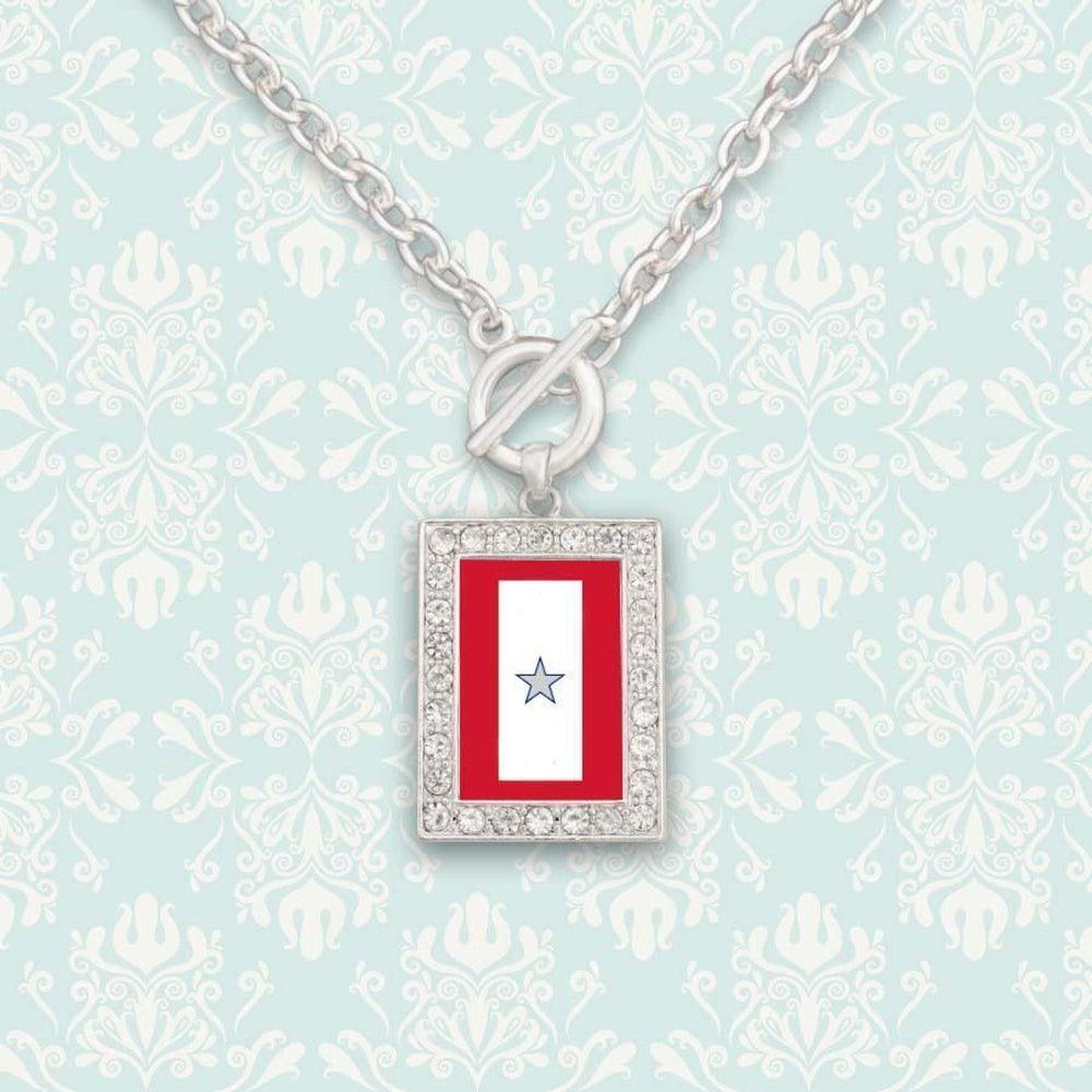 Custom Silver Star Veteran Necklace-Military Republic