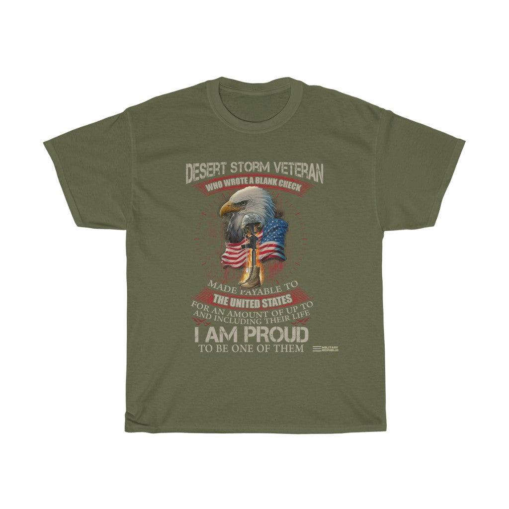 I Am Proud To Be A Desert Storm Veteran T-shirt - Military Republic