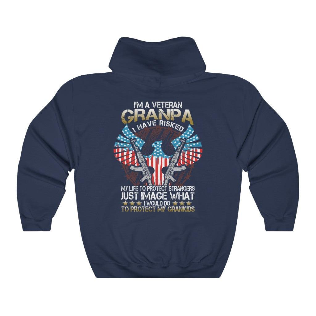 Im A Veteran Grandpa Hoodie - Military Republic