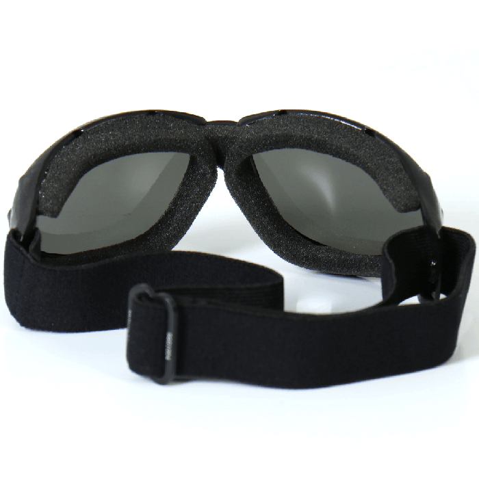 Eliminator Style Motorcycle Riding Goggles With Smoke Lenses - Military Republic