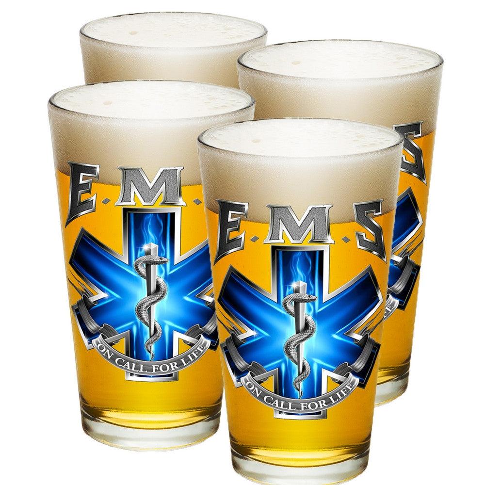 EMS On Call For Life Pint Glasses-Military Republic