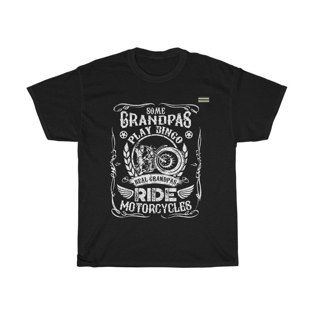 Real Grandpas Ride Motorcycle T-shirt - Military Republic