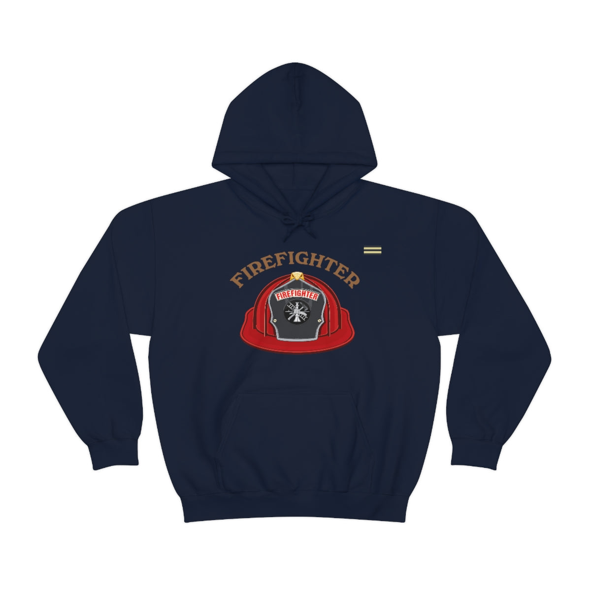Firefighter Red Hat Design Hoodie