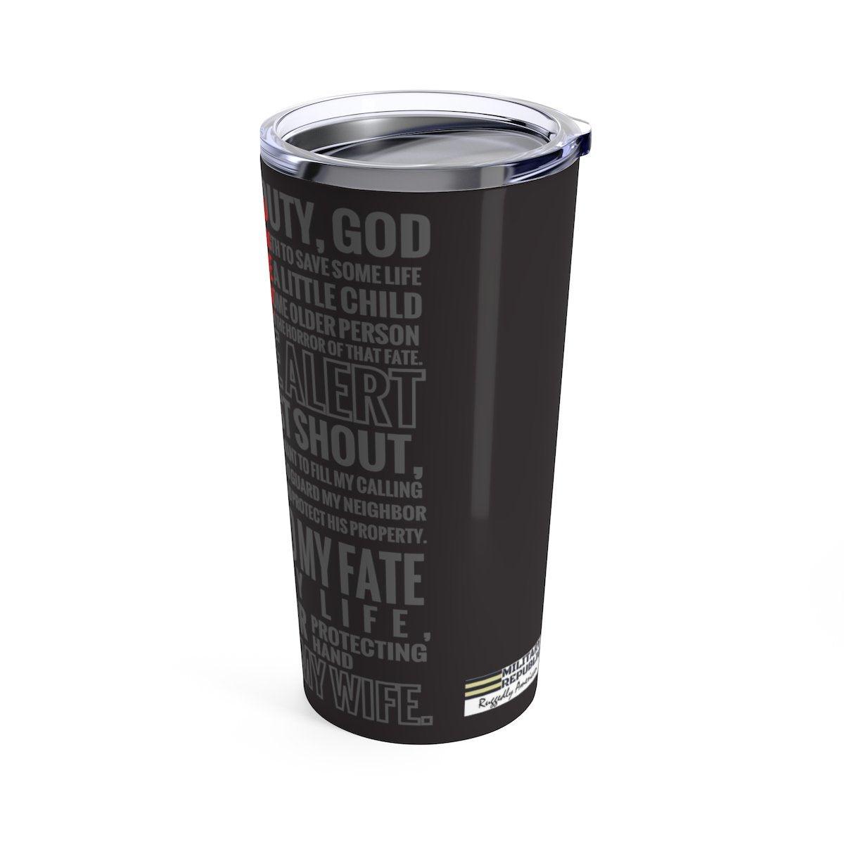 Fireman's Prayer 20oz Tumbler - Military Republic