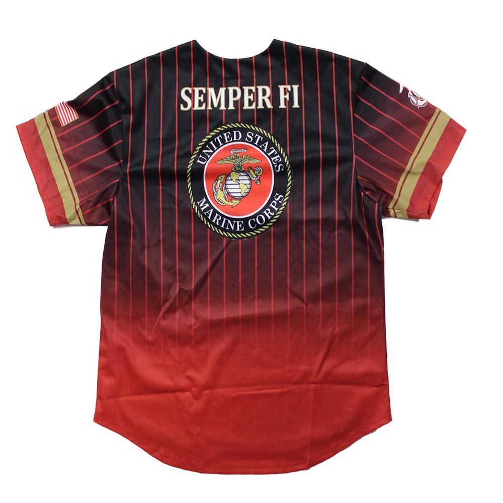 Full sublimation U.S. Marines Baseball Jersey - Military Republic