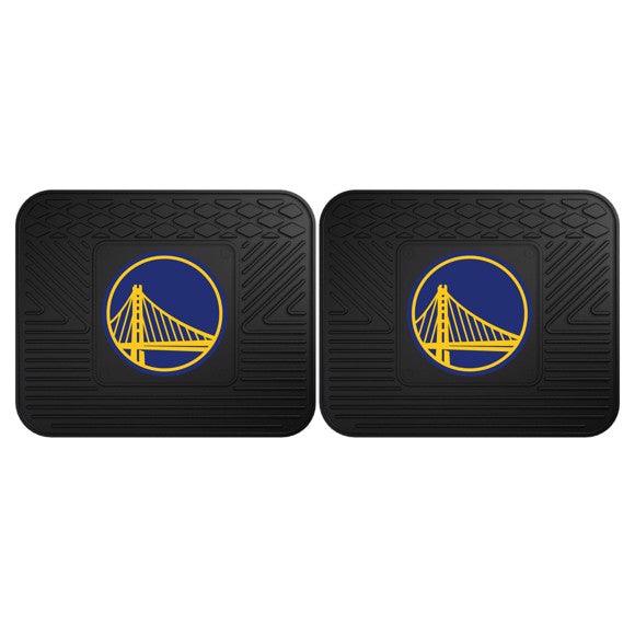 Golden State Warriors 2pk Heavy Duty Vinyl Car Mat Set - Military Republic