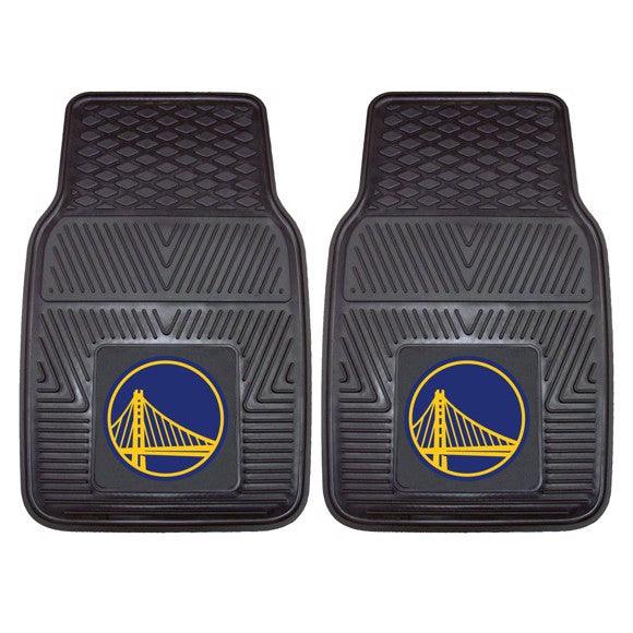 Golden State Warriors 2pk Heavy Duty Vinyl Car Mat Set - Military Republic