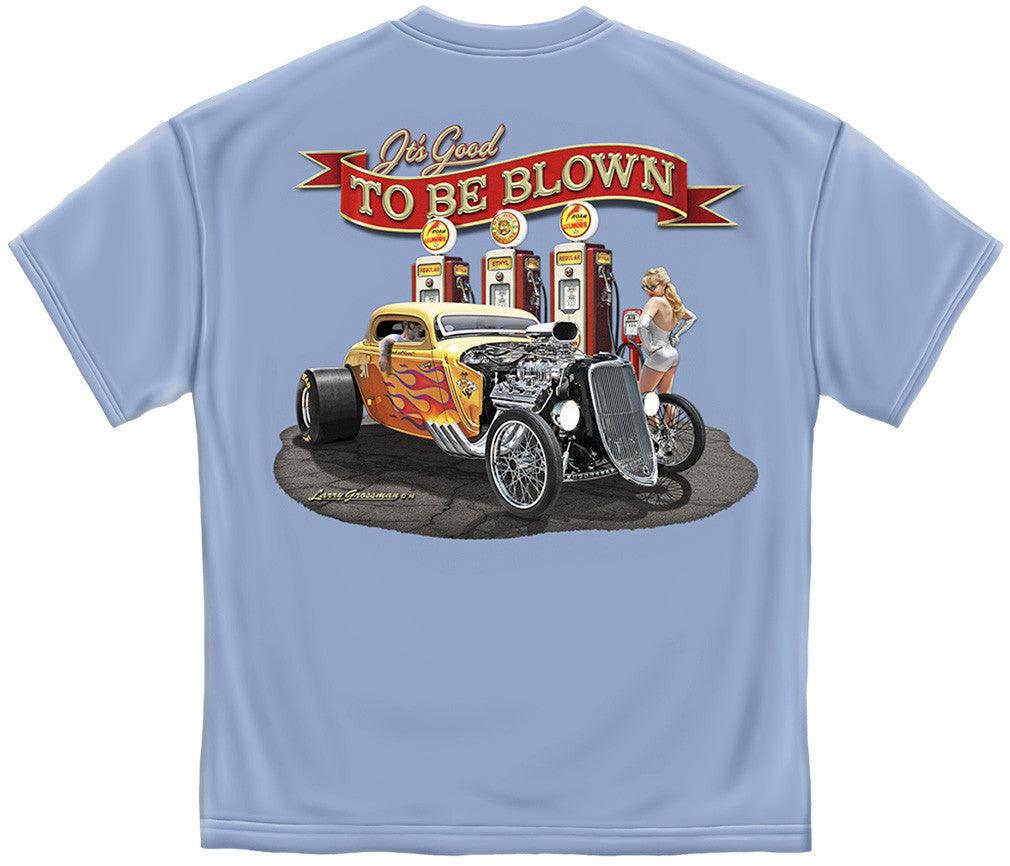 Good To Be Blown Hot Rods T-Shirt-Military Republic