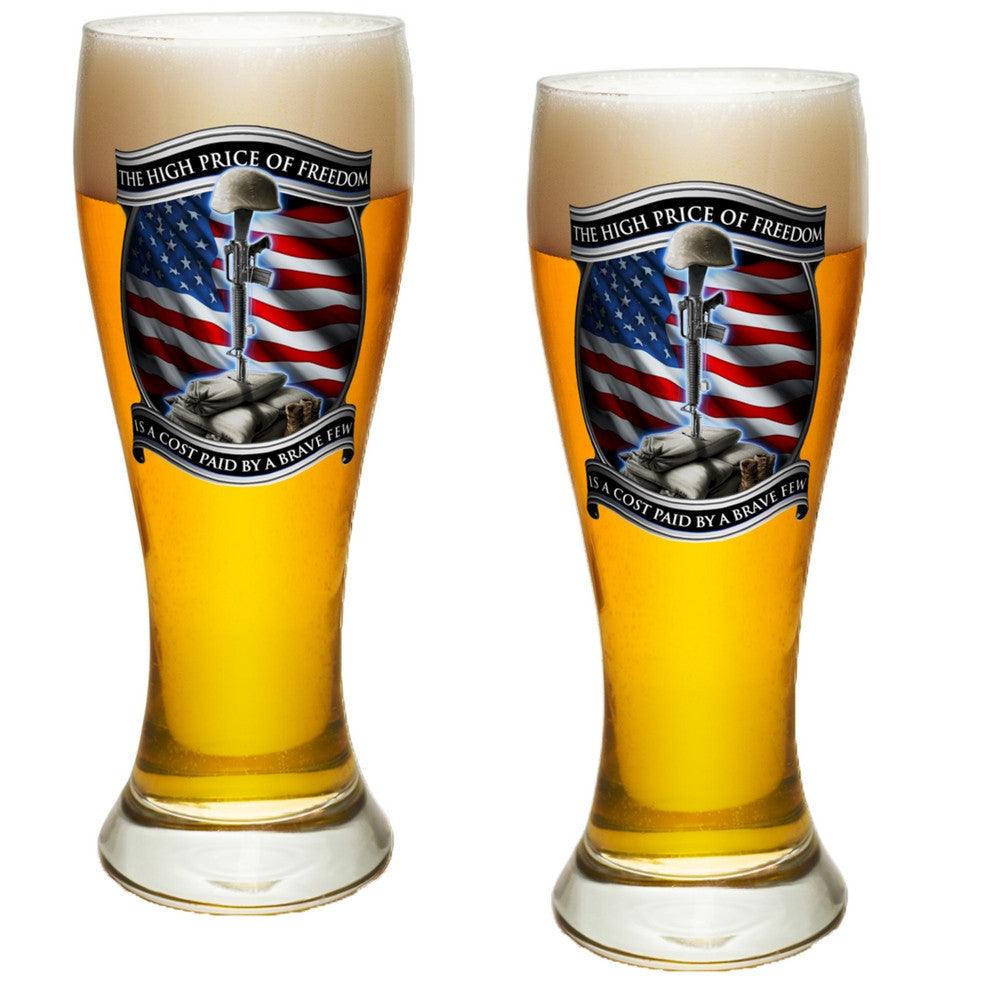 High Price Of Freedom Pilsner Glass Set-Military Republic