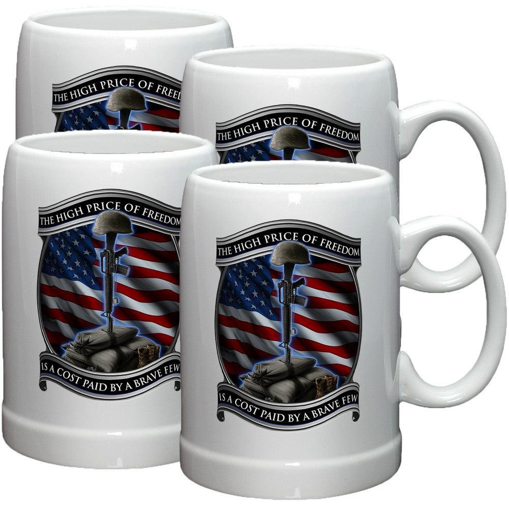 High Price Of Freedom Stoneware Mug Set-Military Republic