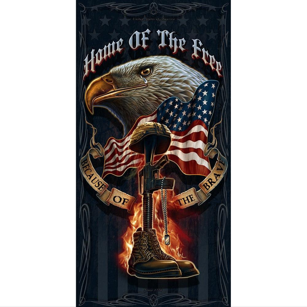 USA Home of the Free Because of the Brave Poster for Sale by Graphic  Master