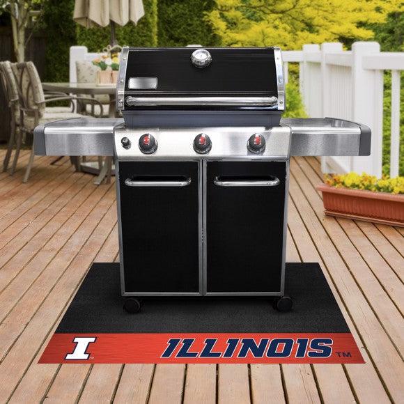 Illinois 100% Vinyl Grill Mat - Military Republic