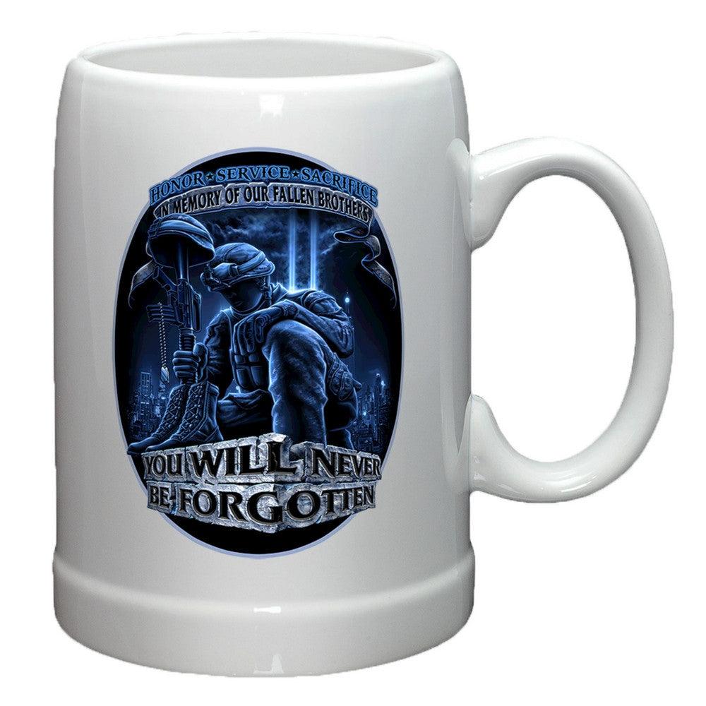 In Memory Of Our Fallen Brothers Stoneware Mug Set-Military Republic