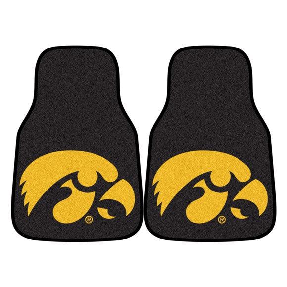 University of Iowa 2Pk Carpet Car Mat Set - Military Republic