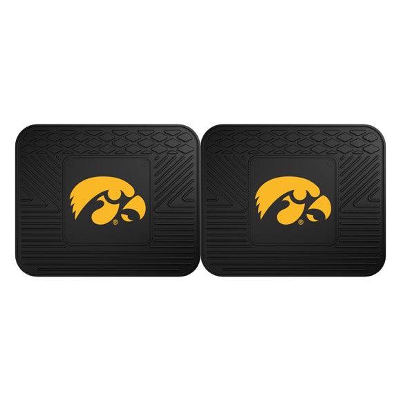 University of Iowa 2pk Heavy Duty Vinyl Car Mat Set - Military Republic