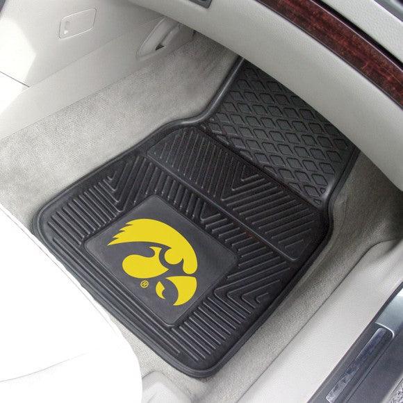 University of Iowa 2pk Heavy Duty Vinyl Car Mat Set - Military Republic