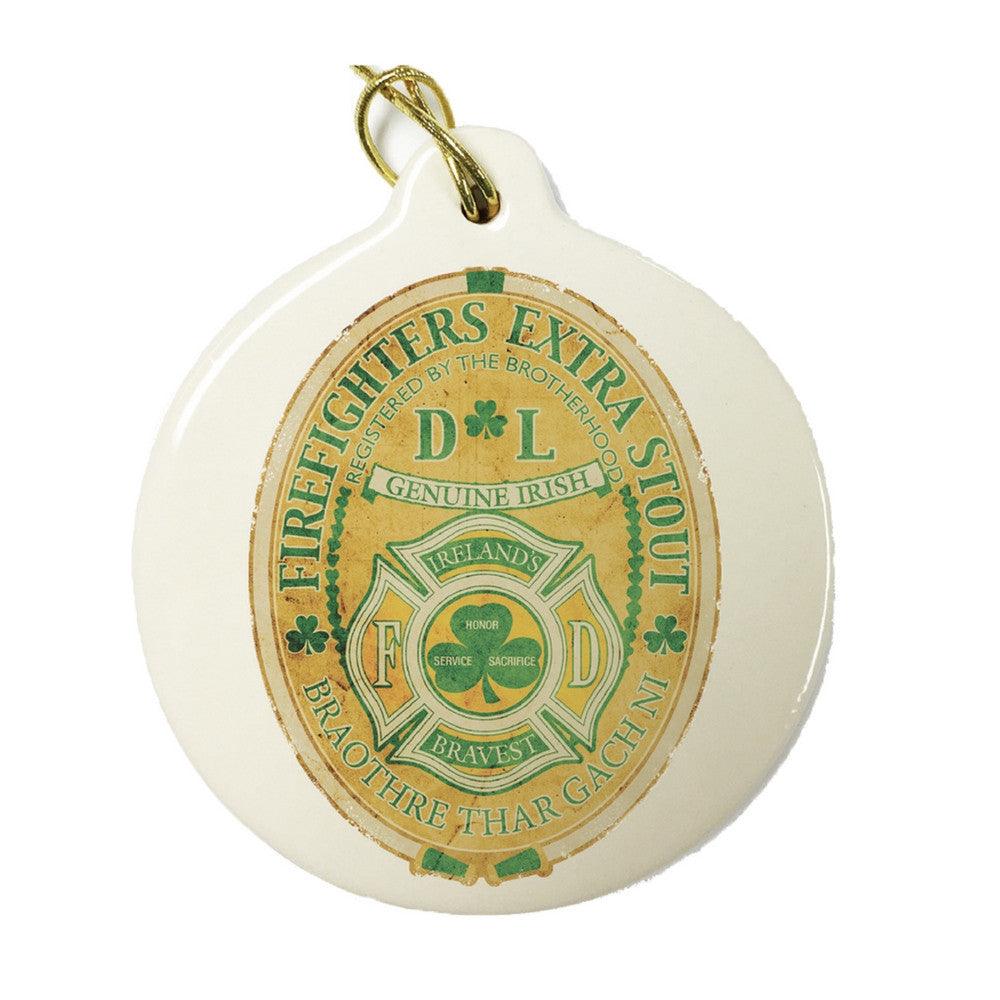 Irish Firefighter Christmas Ornament-Military Republic