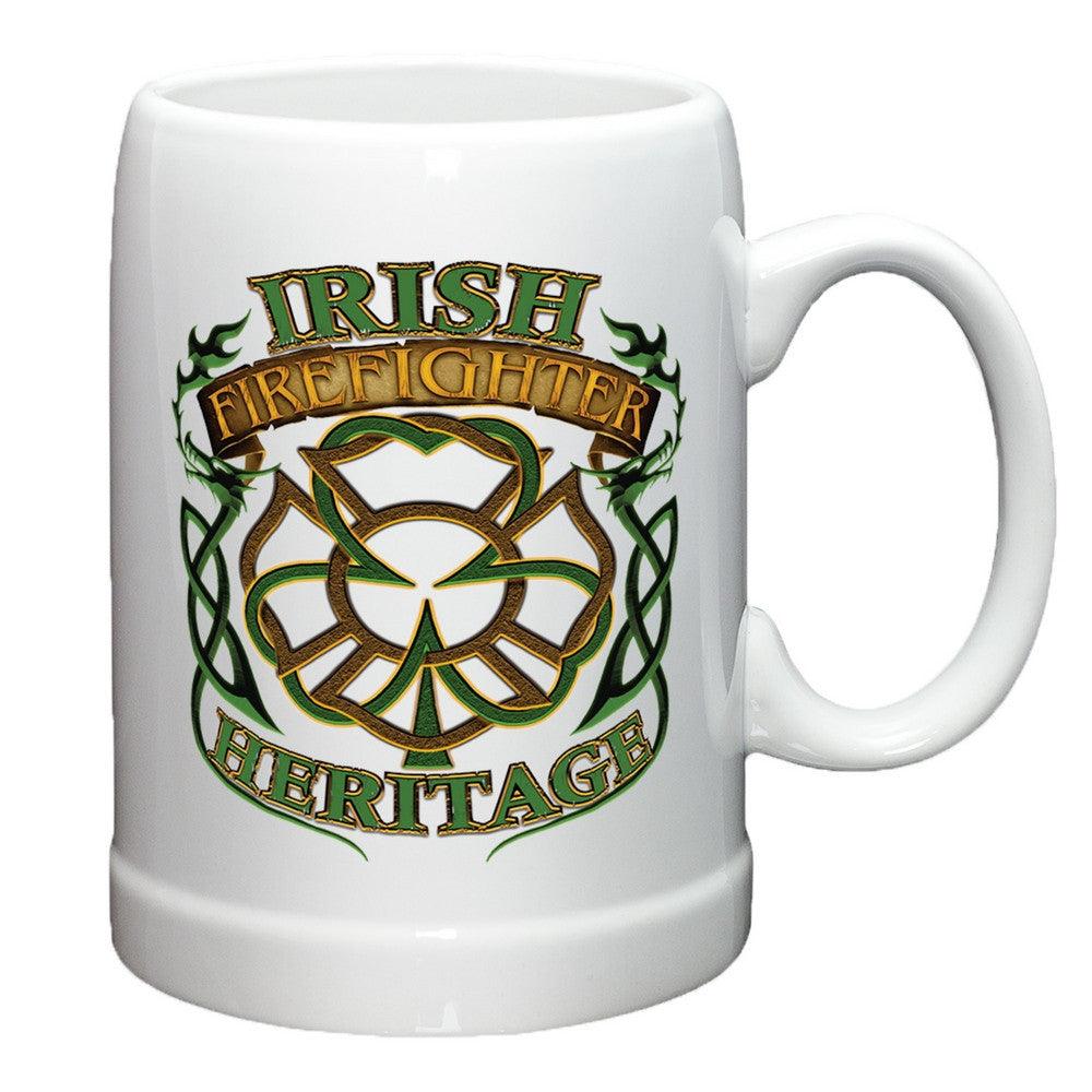 Irish Firefighter Heritage Stoneware Mug Set-Military Republic