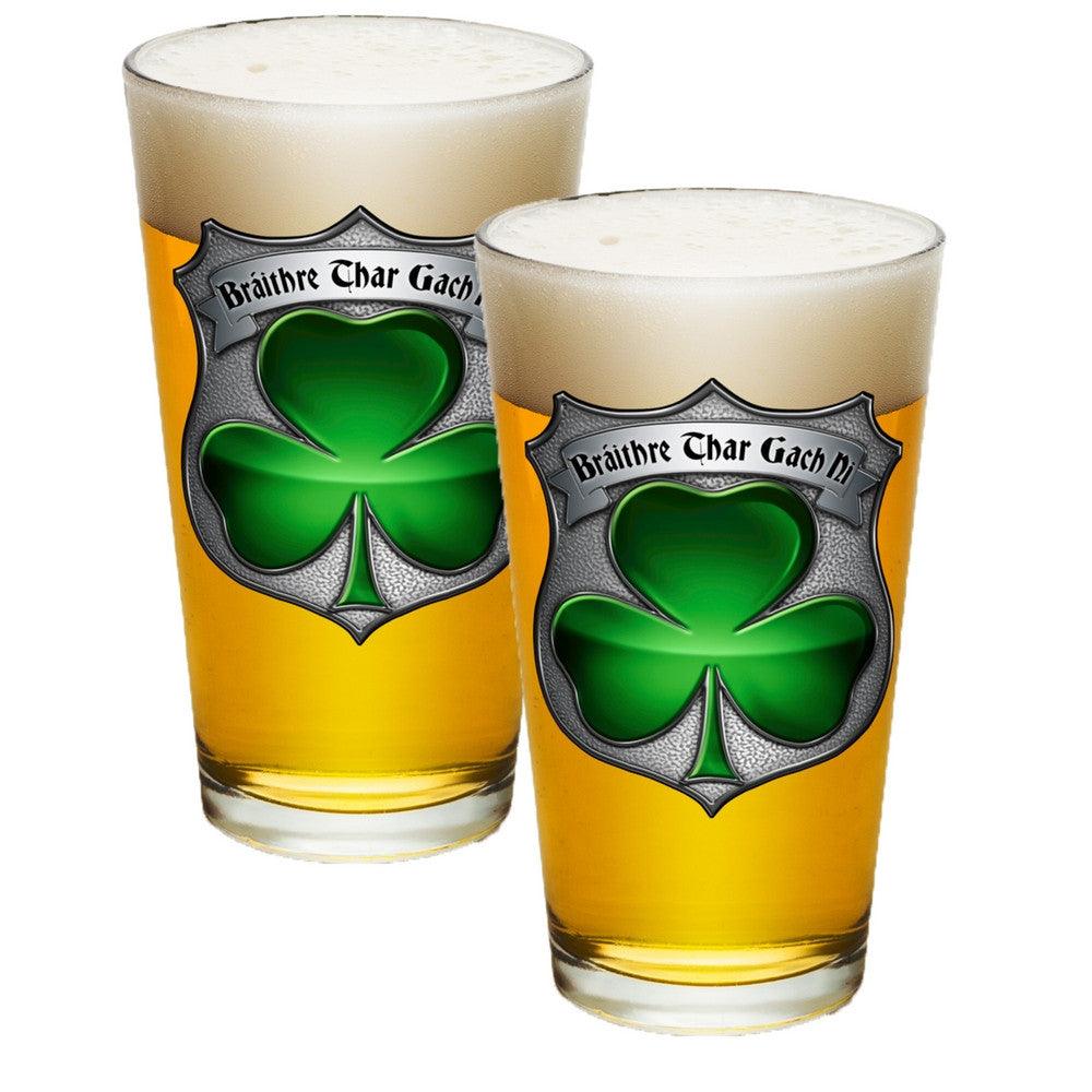 Irish Police Pint Glasses-Military Republic