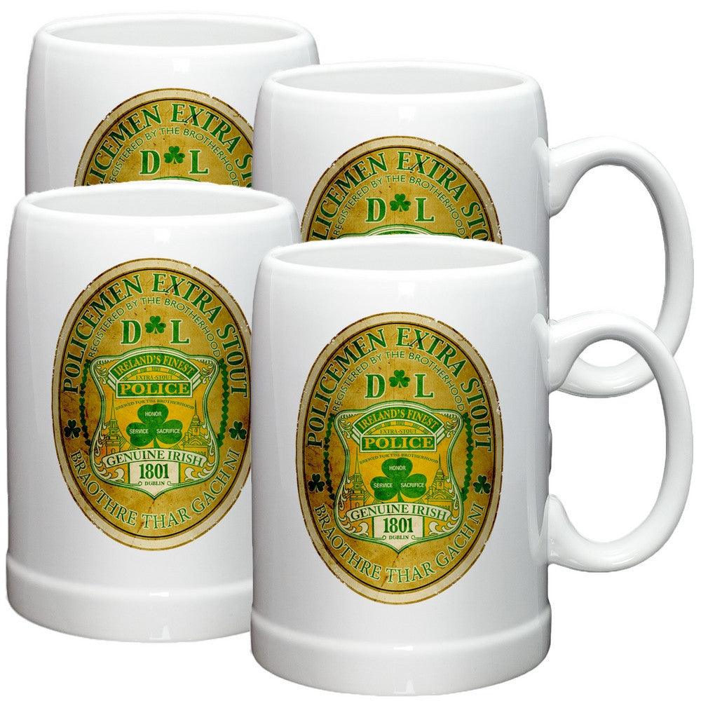 Irish Police Stoneware Mug Set-Military Republic