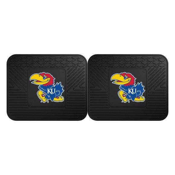 University of Kansas 2pk Heavy Duty Vinyl Car Mat Set - Military Republic